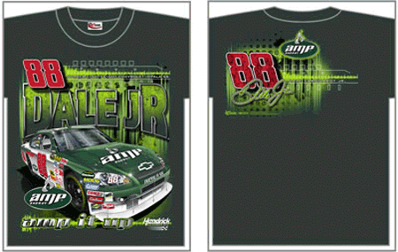 2008  Dale Earnhardt Jr AMP/Mountain Dew "Team Color with Car" Tee