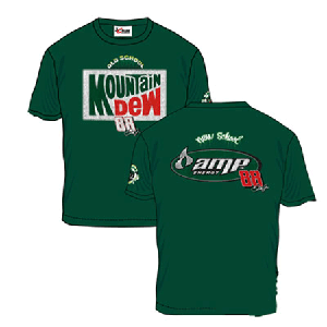 2008 Dale Earnhardt Jr Mountain Dew "Retro" Green tee
