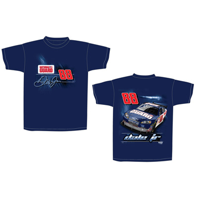 2008 Dale Earnhardt Jr National Guard Blue Tee