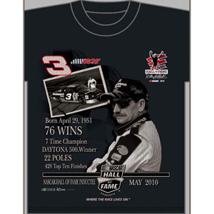 2010 Dale Earnhardt "NASCAR Hall of Fame" Tee