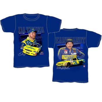 2010 Dale Earnhardt Jr Wrangler "Past and Present" Royal tee