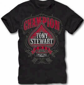 2011 Tony Stewart 3 Time Champion "Spades" tee