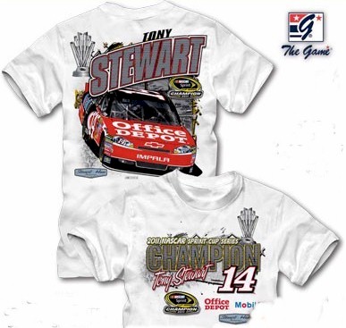 2011 Tony Stewart "Offical"  White Champion tee