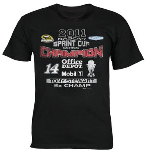 2011 Tony Stewart Champion "Offical" Black tee