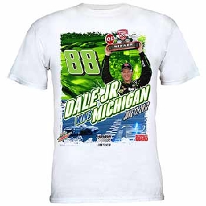 2012 Dale Earnhardt Jr Diet Mountain Dew/The Knight Rises "Michigan Win" tee