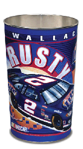 2003 Rusty Wallace Lite tapered waste basket