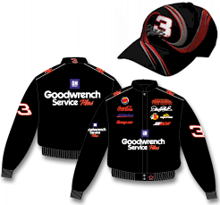 Dale Earnhardt twill uniform jacket and #3 vortex cap special deal
