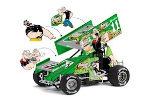 2004 Steve Kinser 1/24th Popeye Sprint car