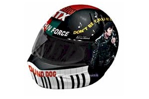 1998 John Force 1/4th Castrol GTX "Elvis" mini helmet