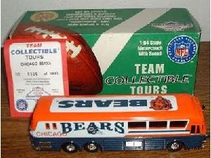 1996 Chicago Bears 1/64th "talking" bus