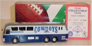 1996 Dallas Cowboys 1/64th "talking" bus