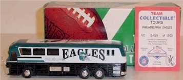 1996 Philadelphia Eagles 1/64th talking bus