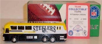 1996 Pittsburgh Steelers 1/64th talking bus