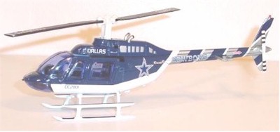 2001 Dallas Cowboys 1/43rd Helicopter