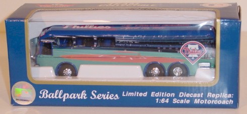 2001 Philadelphia Phillies 1/64th "Ball Park Series" Motorcoach