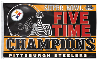 2006 Pittsburgh Steelers "Super Bowl XL" 3 X 5 Flag