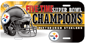2006 Pittsburgh Steelers "Super Bowl XL Champion" license plate