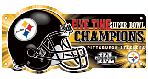 2006 Pittsburgh Steelers "Super Bowl XL Champion" Locker Room Sign