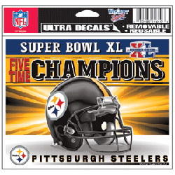 2006 Pittsburgh Steelers "Super Bowl XL Champion" Static Decal