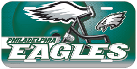 2006 Philadelphia Eagles Plastic License Plate