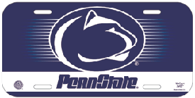 2006 Penn State Plastic License Plate
