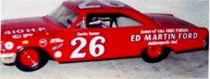 1963 Curtis Turner 1/64th Ed Martin Ford car