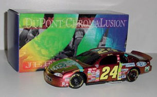 1998 Jeff Gordon 1/24th Dupont "ChromaLusion" b/w bank Monte Carlo