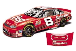 1999 Dale Earnhardt Jr 1/24th Budweiser "New Hampshire" Monte Carlo