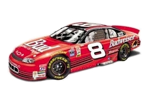 1999 Dale Earnhardt Jr 1/24th Budweiser c/w bank Monte Carlo