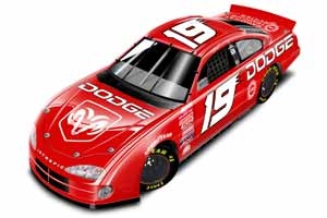 2001 Casey Atwood 1/24th Dodge Dealers b/w bank
