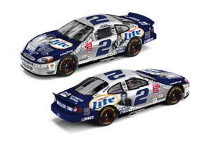 2002 Rusty Wallace 1/64th Miller Lite "Elvis" RCCA hood open car