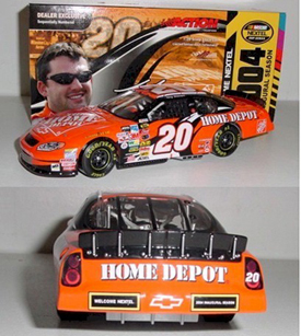 2004 Tony Stewart 1/24th Home Depot "Nextel Inaugural" c/w car