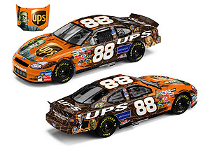 2004 Dale Jarrett 1/24th UPS "Halloween" c/w car