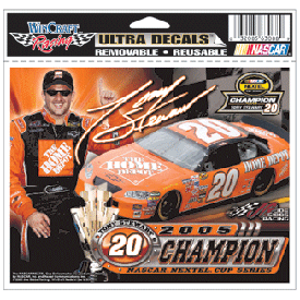 2005 Tony Stewart Home Depot "2 Time NEXTEL Cup Champion" static decal