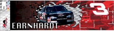 2007 Dale Earnhardt Bumper Sticker "Car Busting Through"
