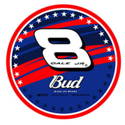 2007 Dale Earnhardt Jr 3" Round "Stars and Strips" Decal