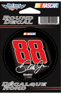 2008 Dale Earnhardt Jr 88 3" Round Decal by Wincraft