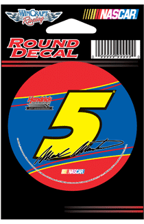 2009 Mark Martin Kelloggs 3" Round decal by Wincraft