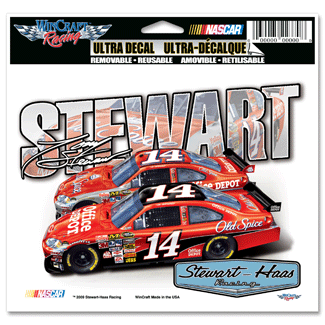 2009 Tony Stewart Office Depot/Old Spice Static decal by Wincraft