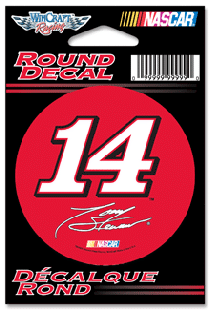 2009 Tony Stewart Office Depot/Old Spice 3" Round Decal by Wincraft