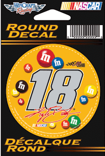 2009 Kyle Busch M&M's 3" Round Decal