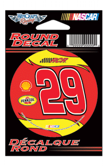 2009 Kevin Harvick Shell 3" Round Decal by Wincraft