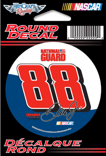 2009 Dale Earnhardt Jr National Guard 3" Round Decal by Wincraft