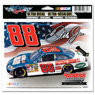 2009 Dale Earnhardt Jr National Guard Static Decal by Wincraft