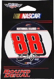 2011 Dale Earnhardt Jr National Guard 3" round decal by Wincraft