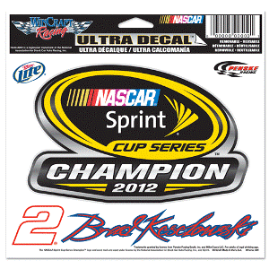 2012 Brad Keselowski Cup Champion 4X5 Ultra Decal by Wicraft