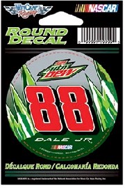 2012 Dale Earnhardt Jr Diet Mountain Dew 3" Round decal by Wincraft