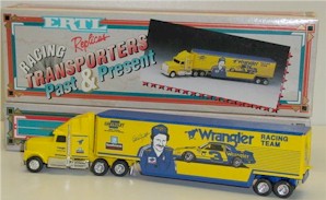 1986 Dale Earnhardt 1/64th Wrangler Ertl hauler