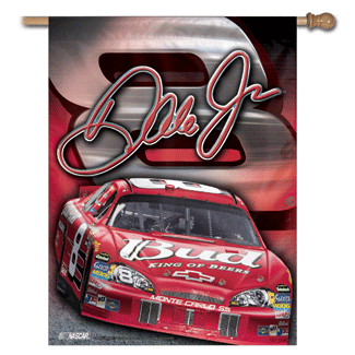 2007 Dale Earnhardt Jr Budweiser pole flag