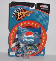 2002 Jeff Gordon 1/64th Pepsi "Daytona" with hood car